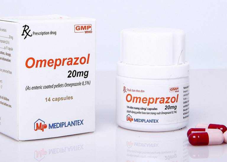 Thuốc Tây chữa đau dạ dày Omeprazole 20mg